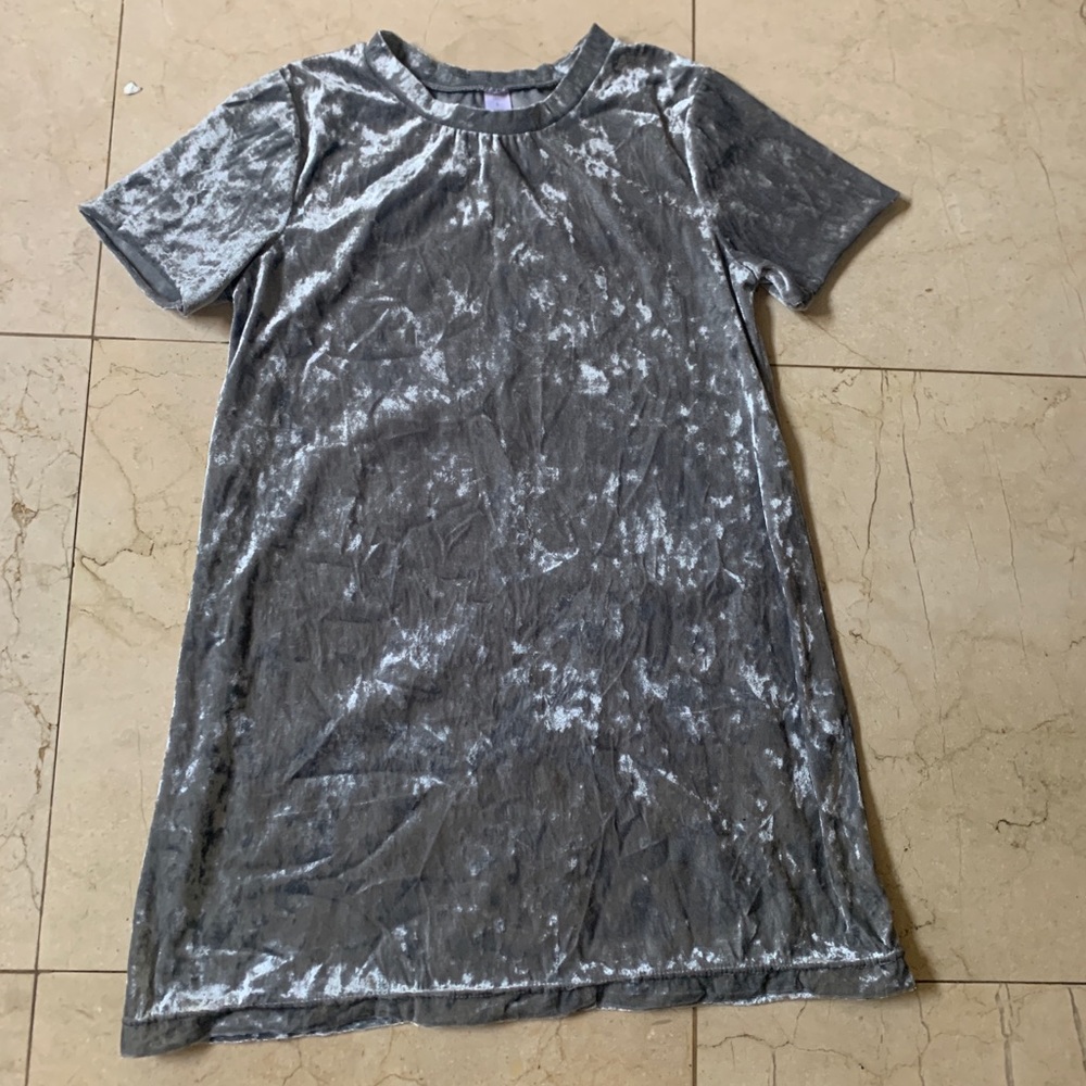 metallic looking dress